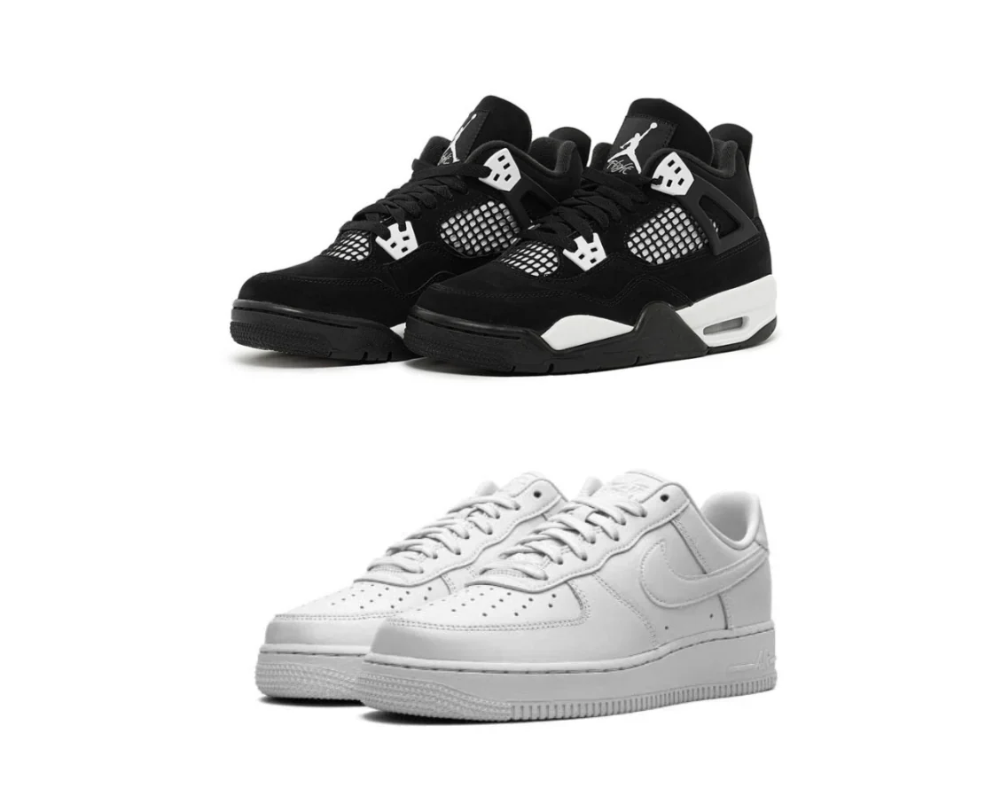 Nike Jordan 4 “White Thunder” x AirForce 1