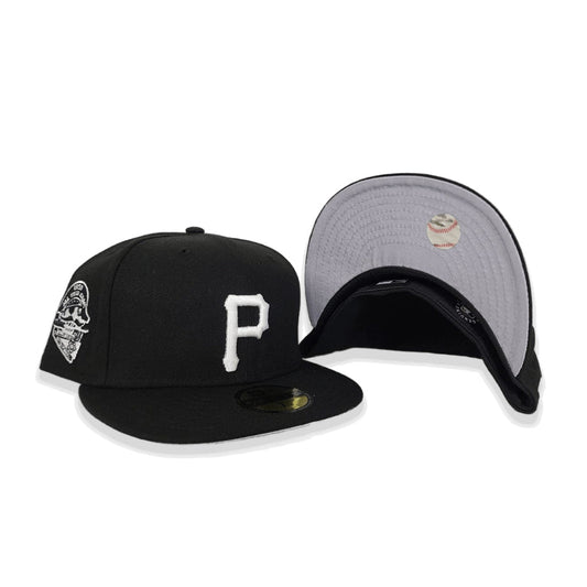 Black Pittsburgh Pirates Gray Bottom 1959 All Star Game Side Patch New Era 59Fifty Fitted