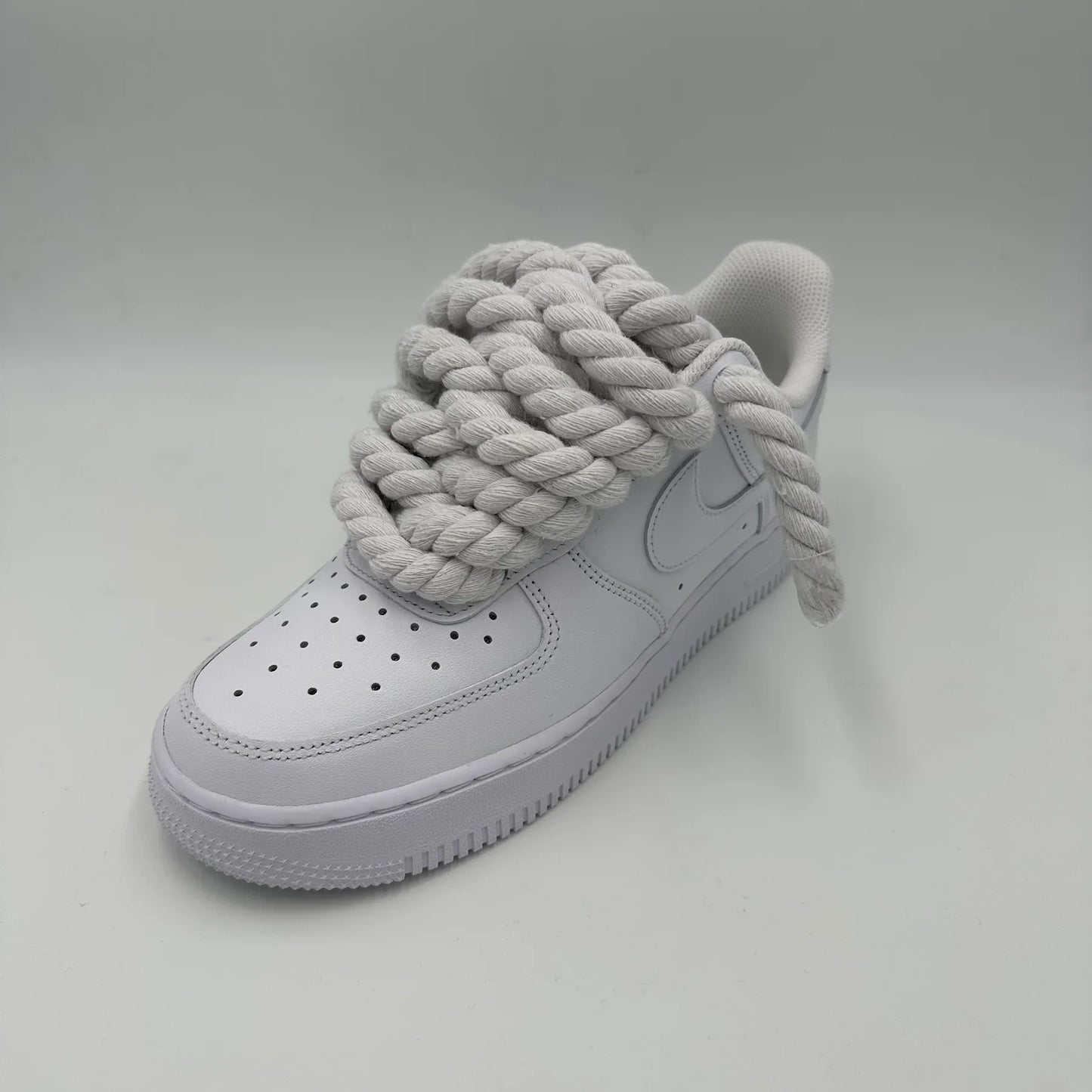 Nike Air Force 1 “Rope Laces” Triple White - Dripflix