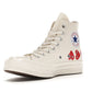 Converse Chuck Taylor All-Star 70 Hi Comme des Garcons Play Multi-Heart White - Dripflix