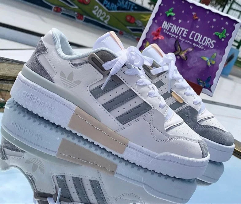adidas Forum Exhibit Low Beige Grey - Dripflix