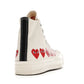 Converse Chuck Taylor All-Star 70 Hi Comme des Garcons Play Multi-Heart White - Dripflix