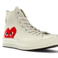 Converse Chuck Taylor All-Star 70 Hi Comme des Garcons PLAY White - Dripflix
