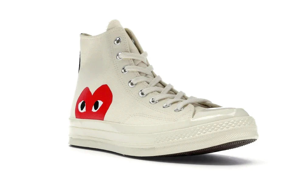 Converse Chuck Taylor All-Star 70 Hi Comme des Garcons PLAY White - Dripflix