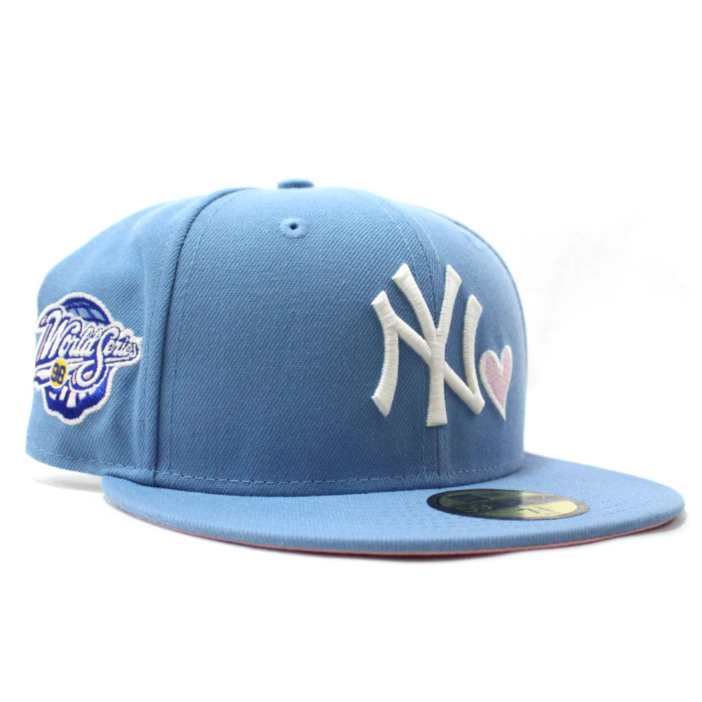 LOVE NEW YORK YANKEES 1998 WORLD SERIES NEW ERA 59FIFTY FITTED HAT - Dripflix