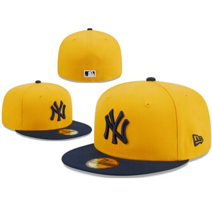 Yankees MLB New Era Fitted 59Fifty Hat -Yellow - Dripflix
