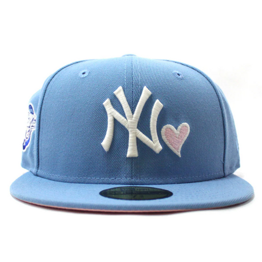LOVE NEW YORK YANKEES 1998 WORLD SERIES NEW ERA 59FIFTY FITTED HAT - Dripflix